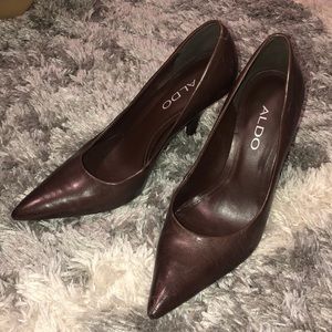 Brown aldo heels